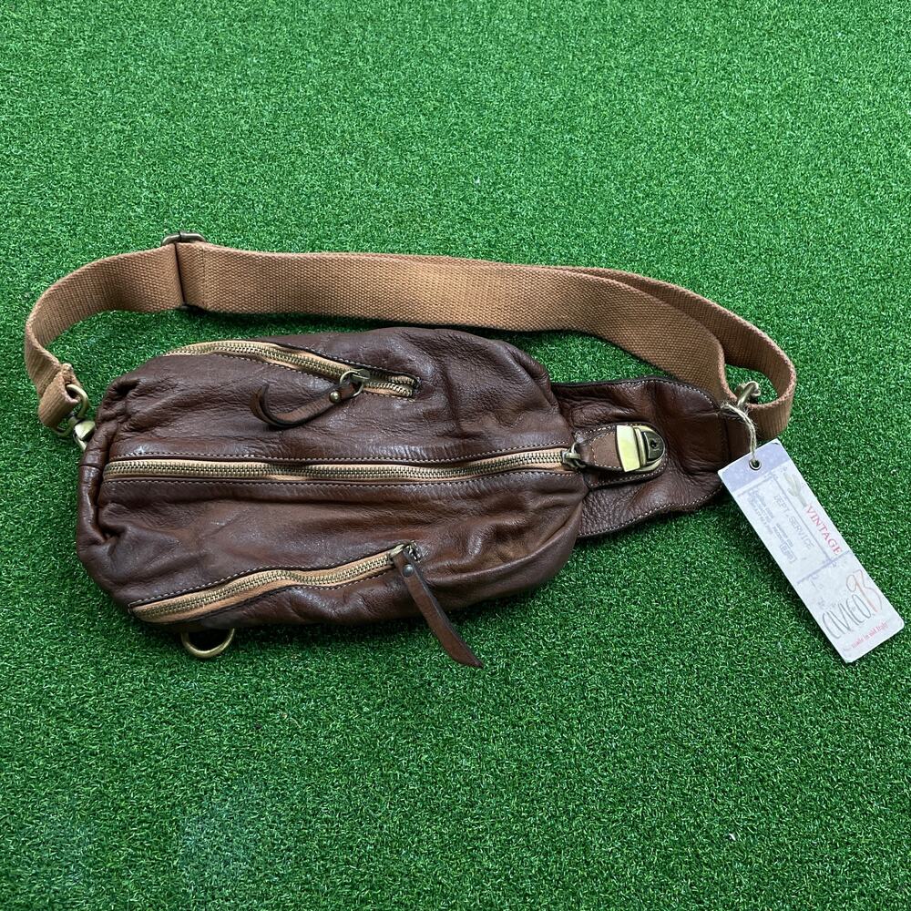 Vintage Brown The Ultimate Italian Leather Travel Campiano Crossbody Bag
